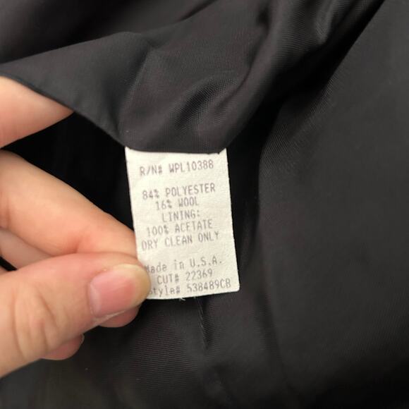 Vintage WAH Maker Black Rifle Frock Coat Mens Sz 42 Black Western Pioneer Duster - Picture 7 of 16